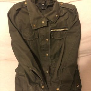 H&M Green Utility Jacket, size 6